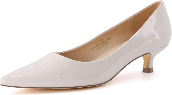 CUSHIONAIRE Women's Bay Kitten Heel Dress Shoe +Memory Foam, Wide Widths Available